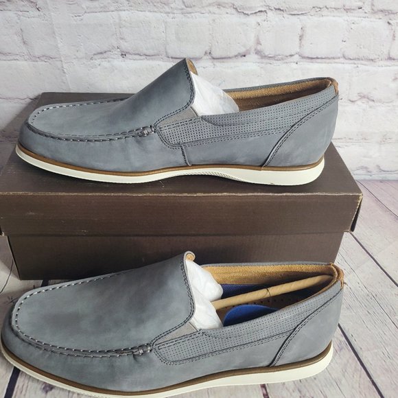 Florsheim Atlantic Venetian Gray Leather Slip-Ons main image 7